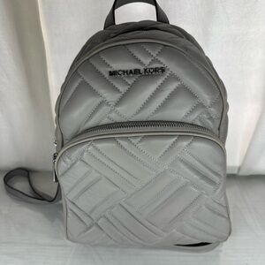 Grey Micheal Kors backpack